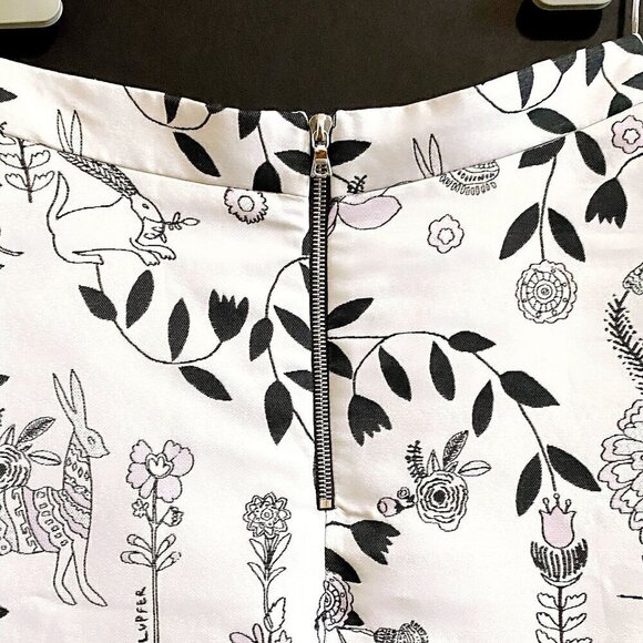 Markus Lupfer A line skirt in flower/rabbit print size M - Picture 5 of 11